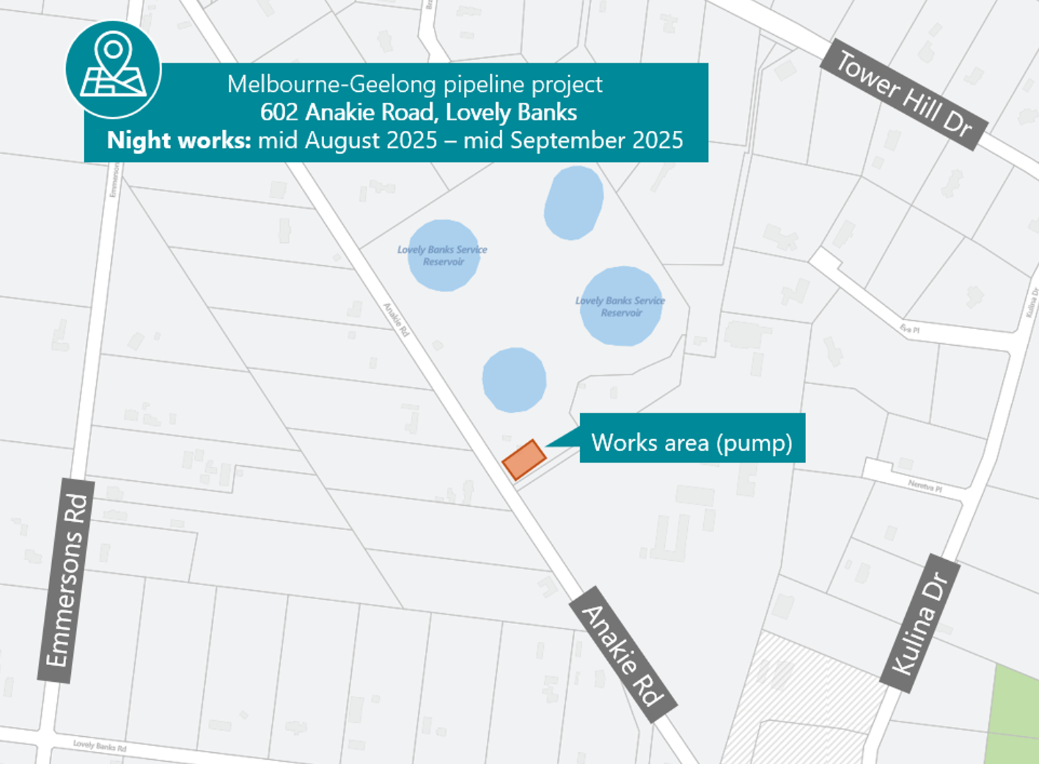 Map of works